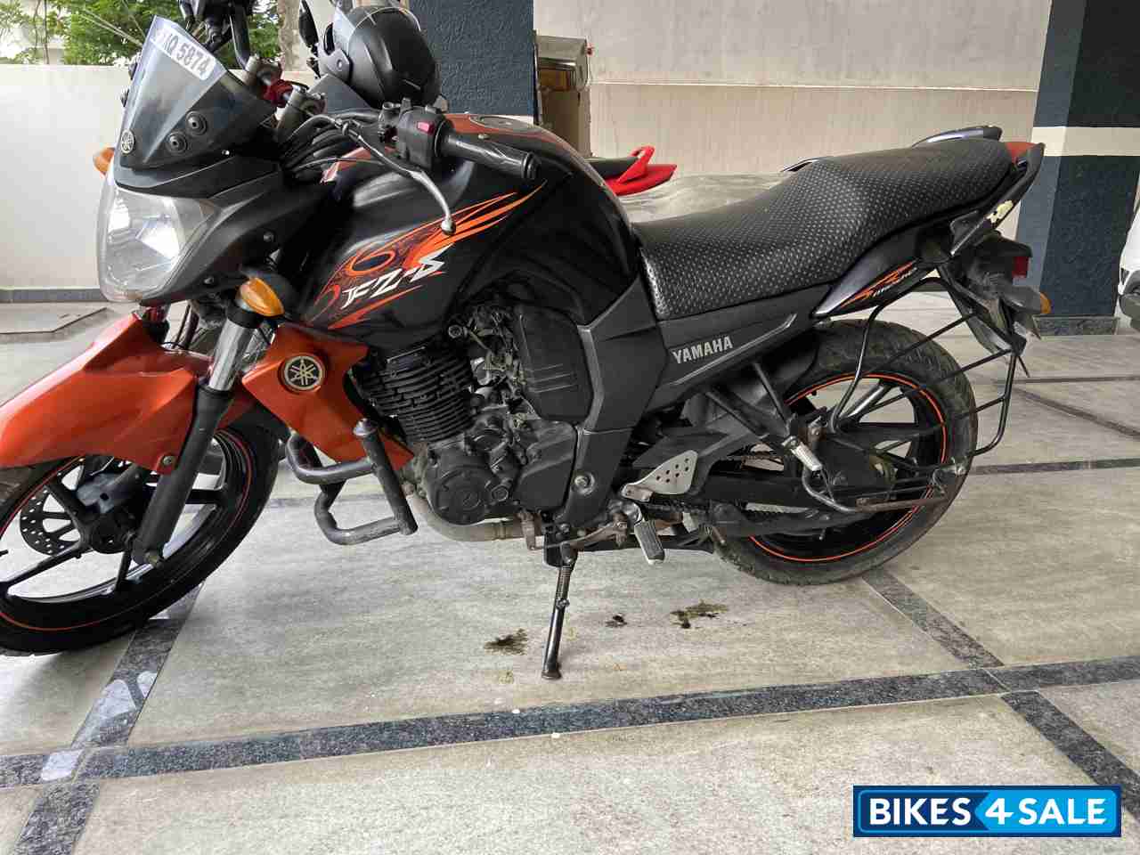 Black And Orange Yamaha FZ-S