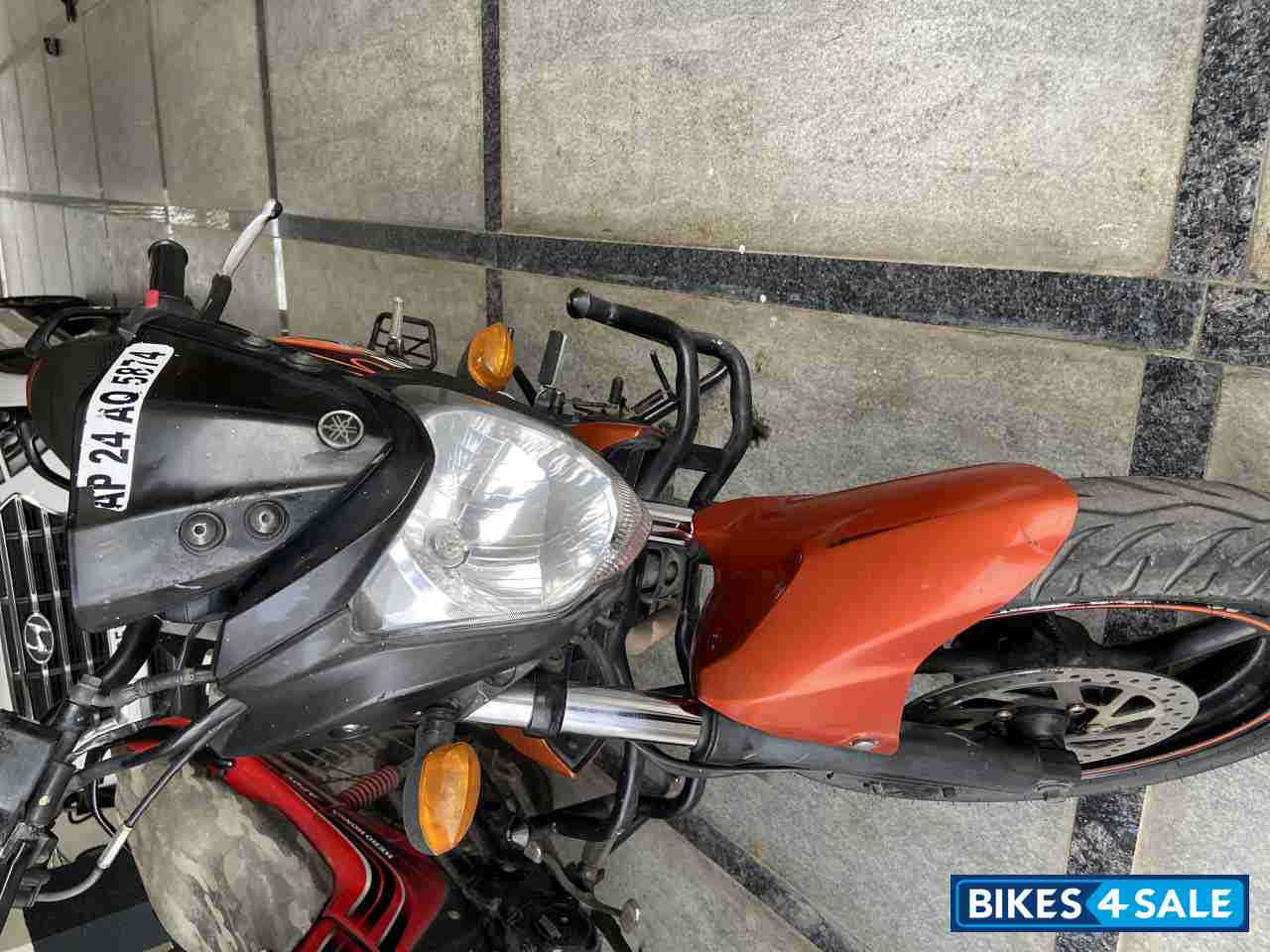 Black And Orange Yamaha FZ-S