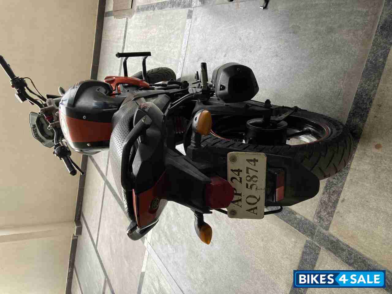 Black And Orange Yamaha FZ-S