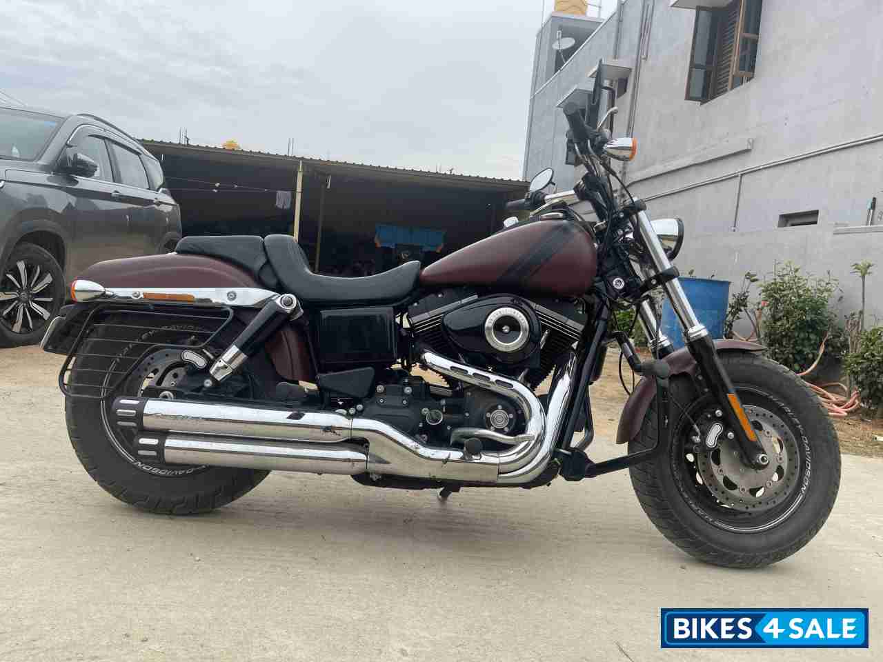 Brown Harley Davidson Fat Bob