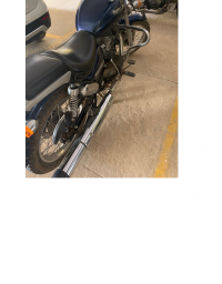 Blue Royal Enfield Thunderbird 350