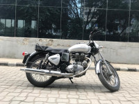 Silver Royal Enfield Bullet Electra