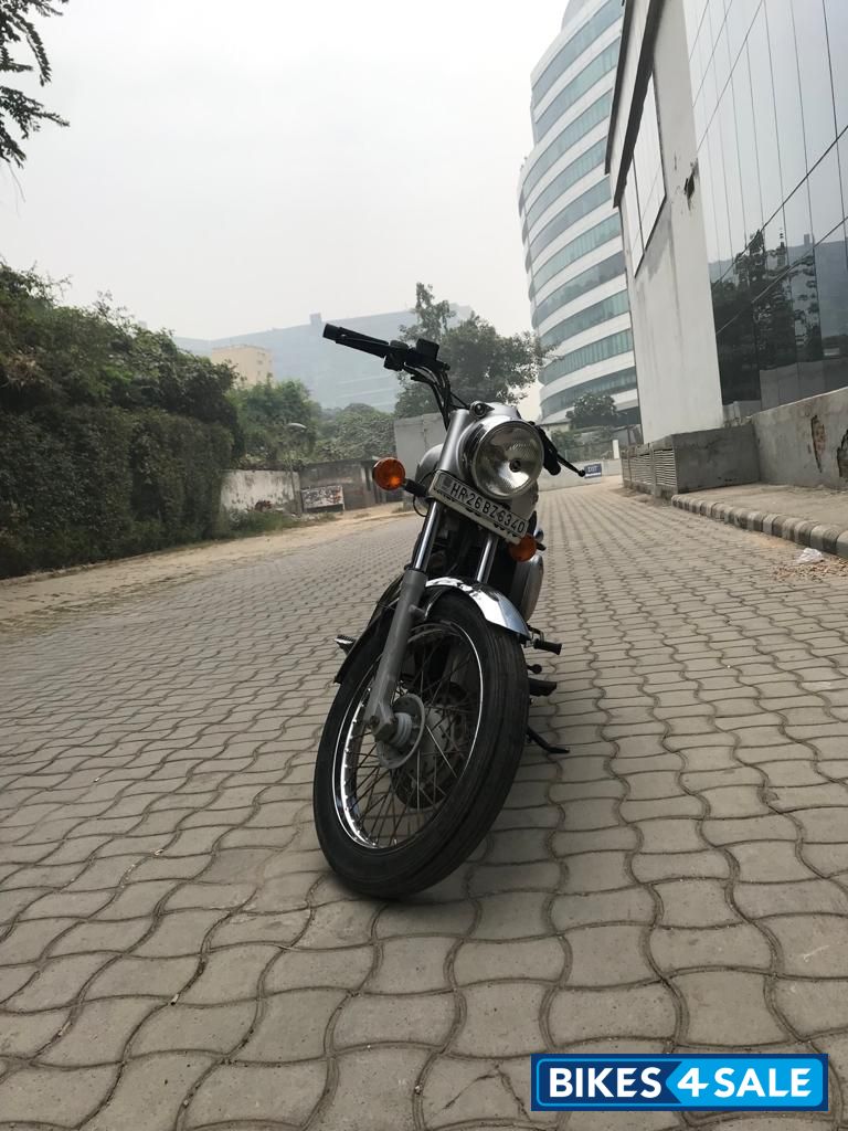 Silver Royal Enfield Bullet Electra