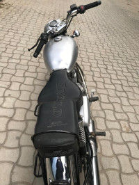 Silver Royal Enfield Bullet Electra