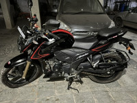 Black With Red Graphics TVS Apache RTR 200 4V ABS