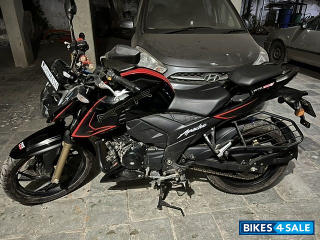 Black With Red Graphics TVS Apache RTR 200 4V ABS