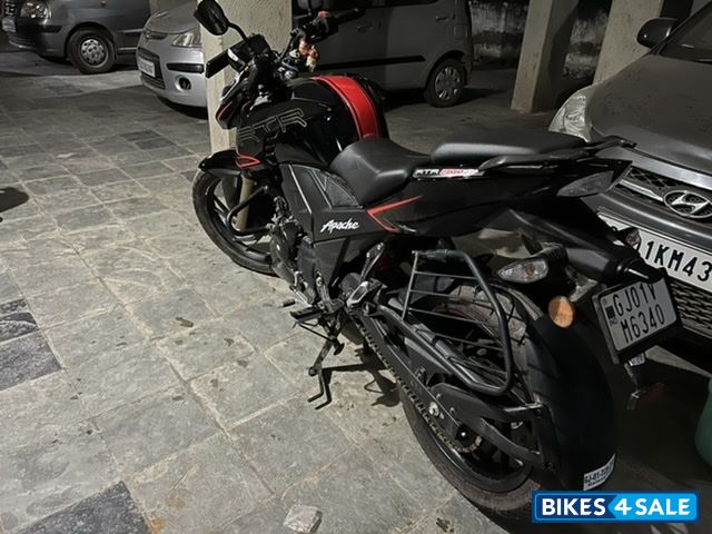 Black With Red Graphics TVS Apache RTR 200 4V ABS