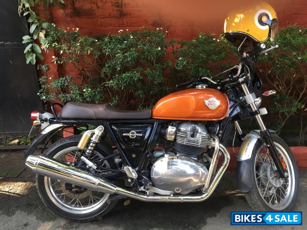 Orange Royal Enfield Interceptor 650 Twin