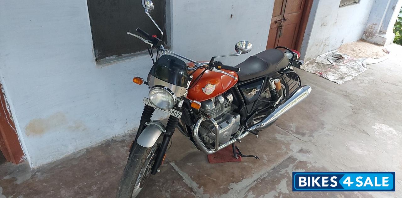 Orange Royal Enfield Interceptor 650 Twin