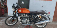 Orange Royal Enfield Interceptor 650 Twin