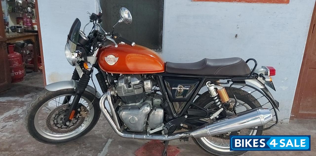 Orange Royal Enfield Interceptor 650 Twin