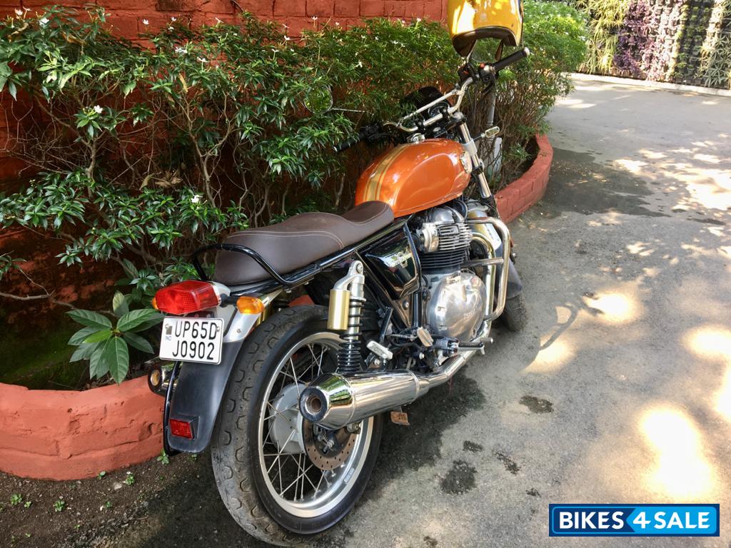 Orange Royal Enfield Interceptor 650 Twin