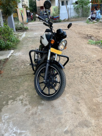 Whimsical White Royal Enfield Thunderbird X 350