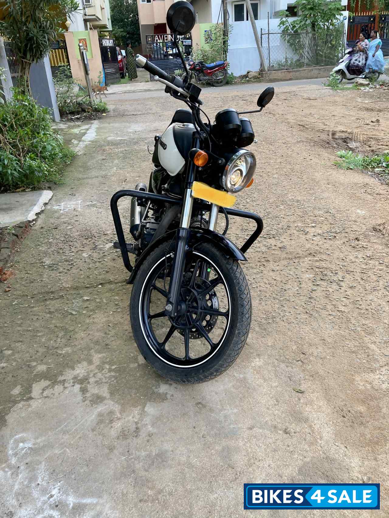 Whimsical White Royal Enfield Thunderbird X 350