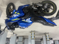 Blue Suzuki Gixxer SF