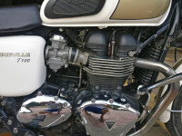 Cream And Beige Triumph Bonneville T100