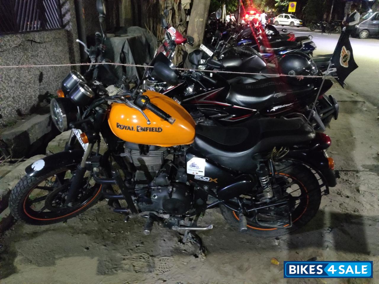 Orange Royal Enfield Thunderbird X 500