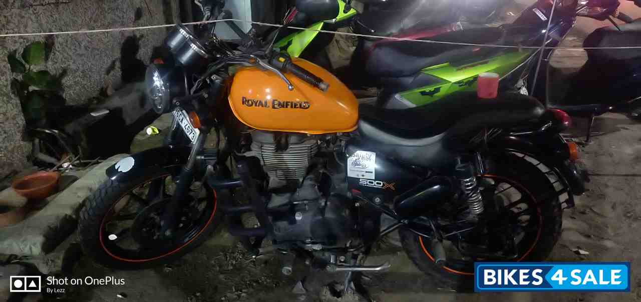 Orange Royal Enfield Thunderbird X 500