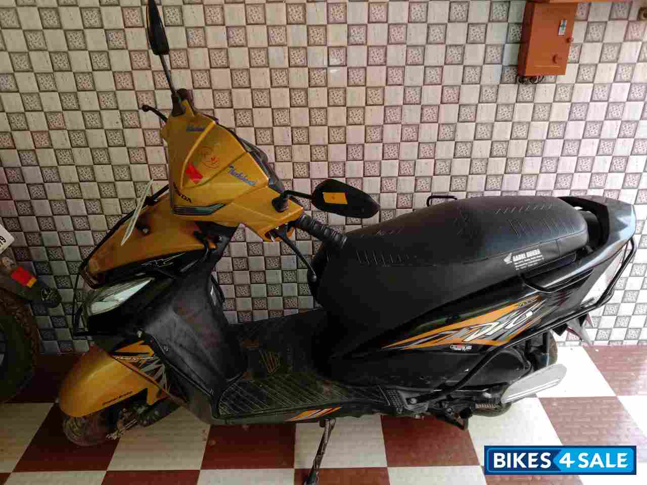 Yellow Honda Dio