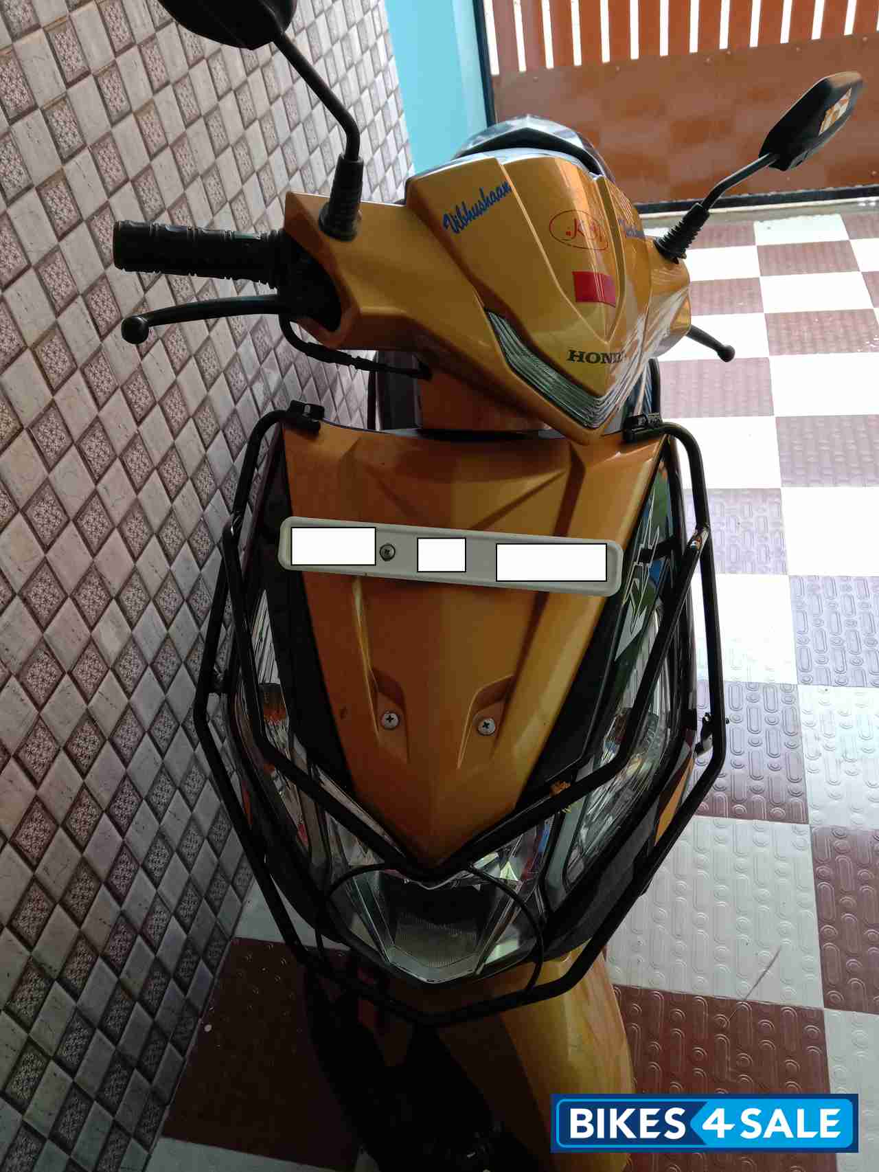 Yellow Honda Dio