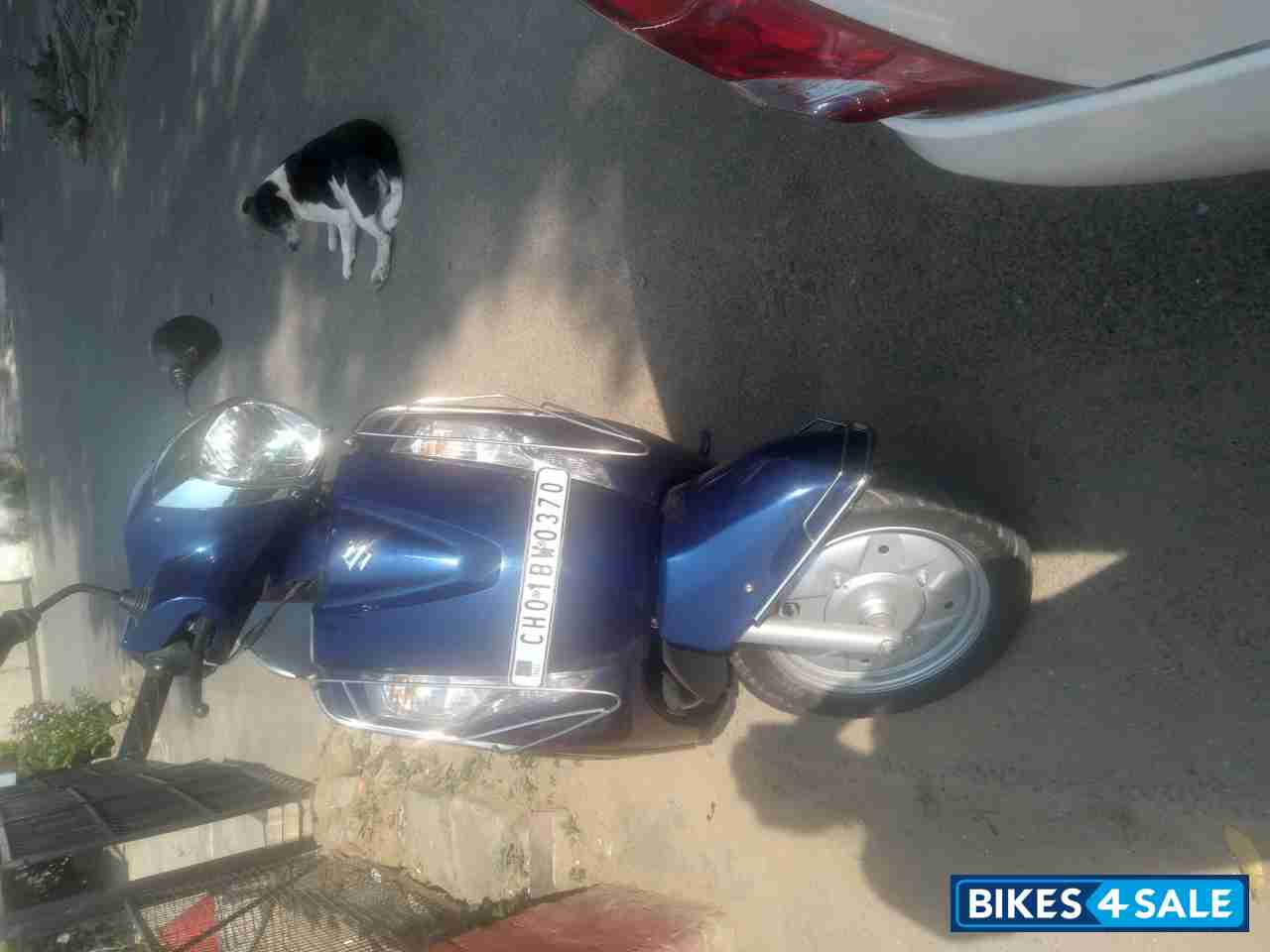 Metallic Blue Suzuki Access 125