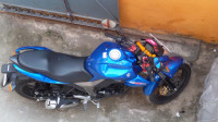 Blue Suzuki Gixxer 150