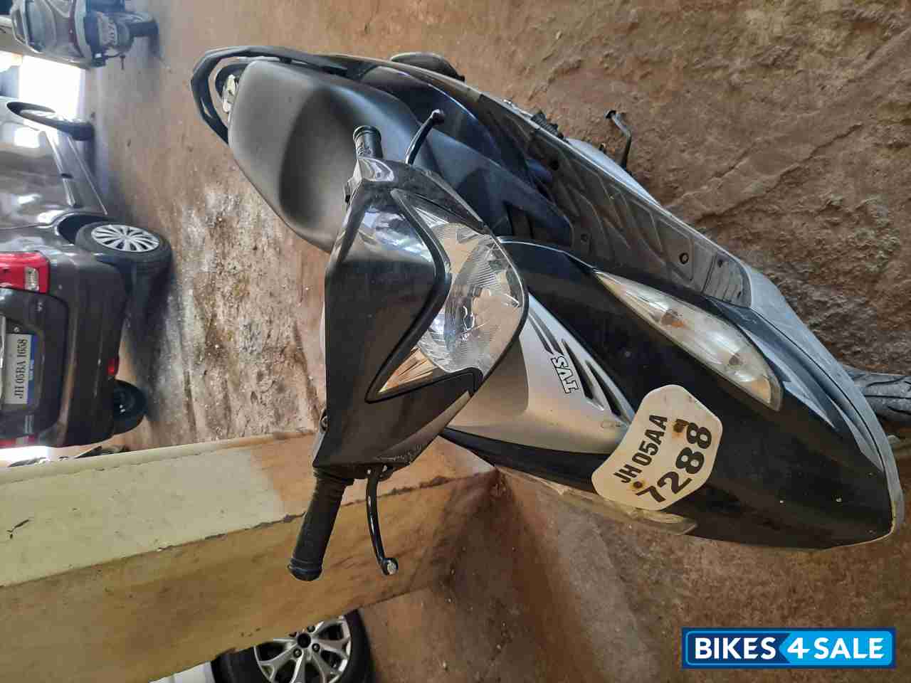 Black TVS Scooty Streak