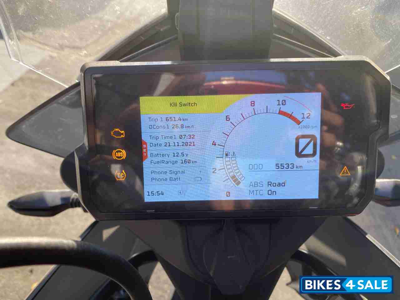 Orange KTM 390 Adventure