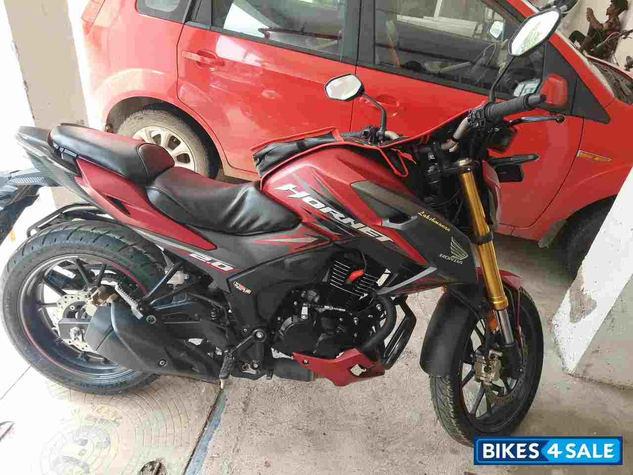 Matt Red Honda Hornet 2.0