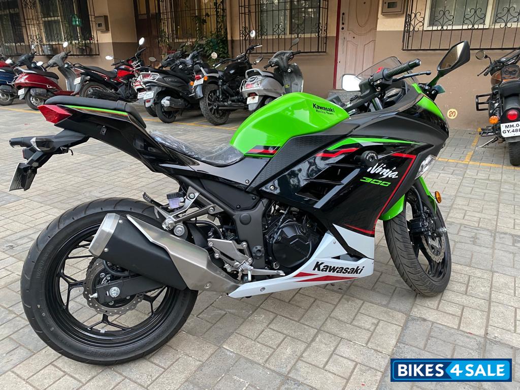 Green Kawasaki Ninja 300 BS6