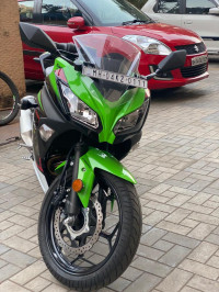Green Kawasaki Ninja 300 BS6