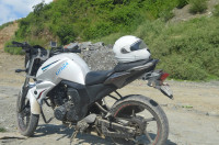 White And Gray Yamaha FZ FI V2