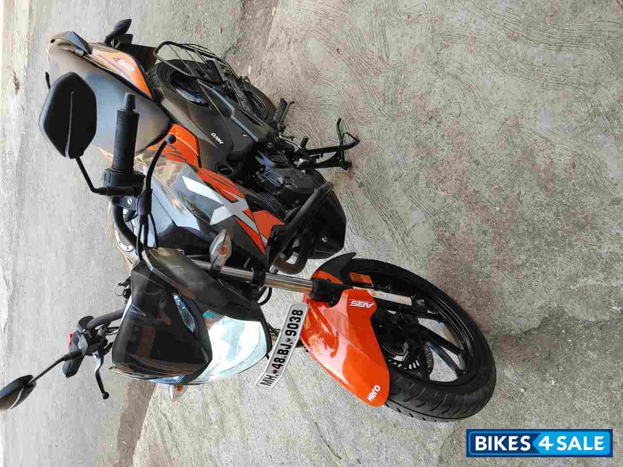 Dual Tone- Orange And Grey Hero Xtreme 200R