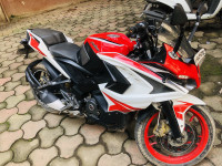 Red And White Bajaj Pulsar RS 200 ABS