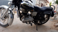 Silver Black Royal Enfield Bullet 350