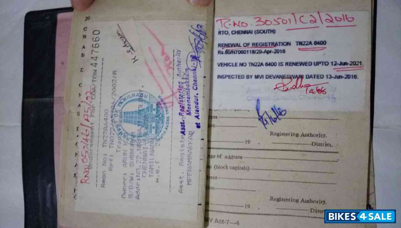 Blue Royal Enfield Bullet 350