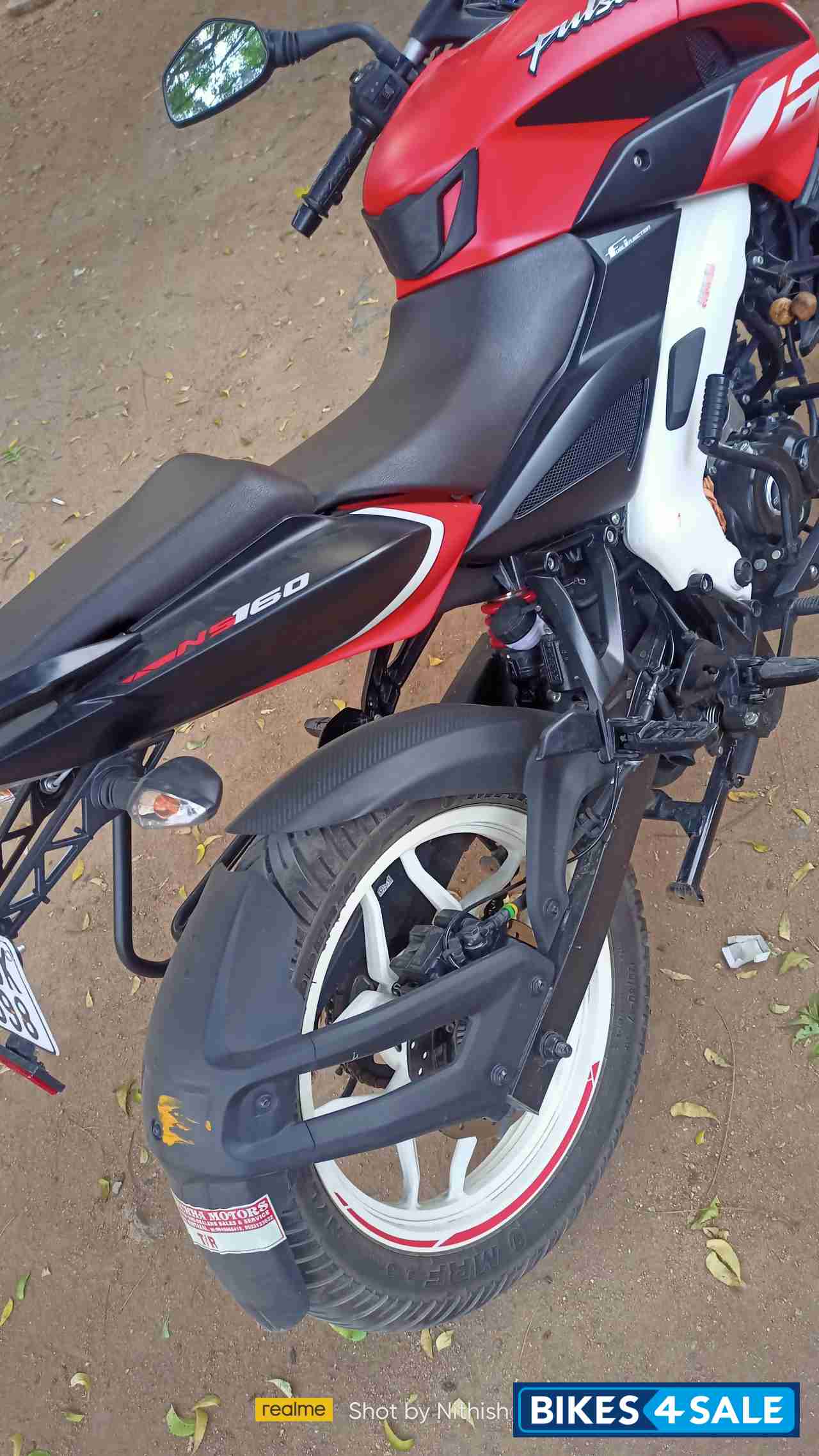 Matte Red Finish Bajaj Pulsar NS 160