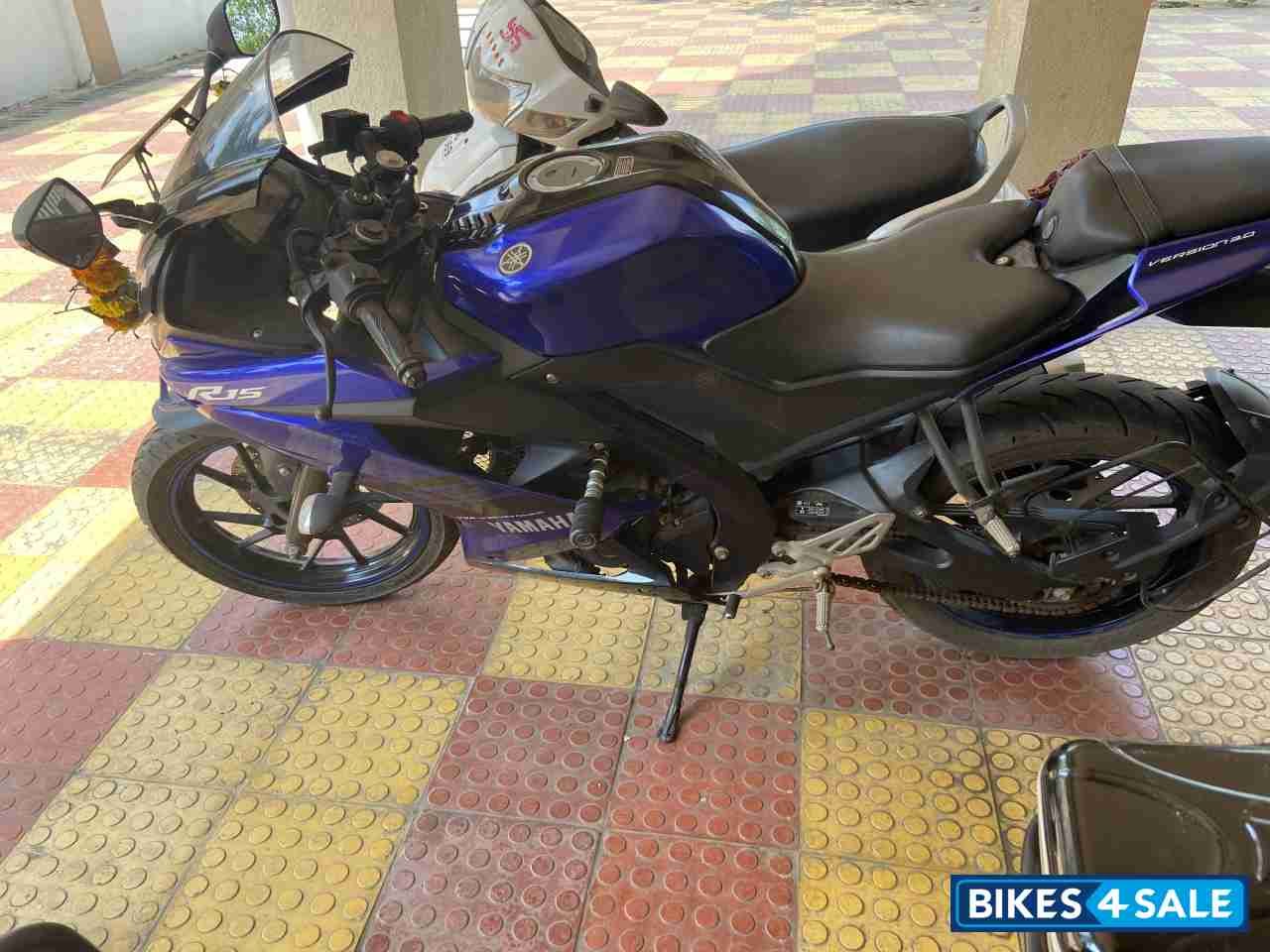 Blue Yamaha YZF R15 V3
