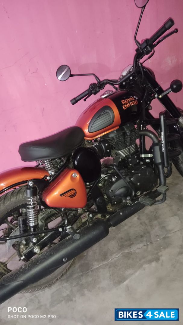 Orange Black Royal Enfield Classic 350 2021