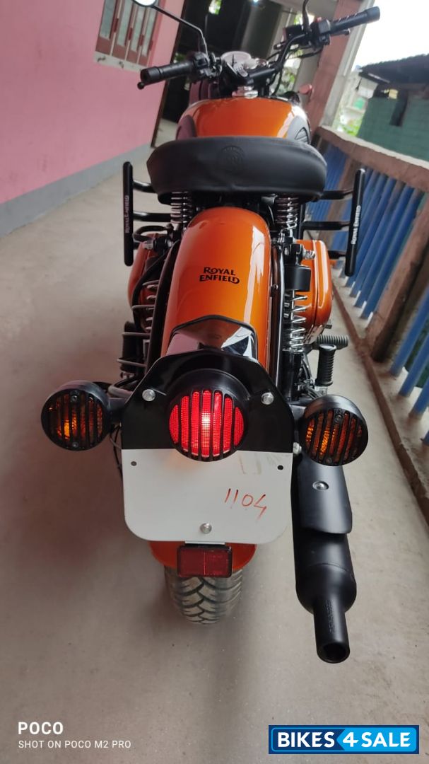 Orange Black Royal Enfield Classic 350 2021