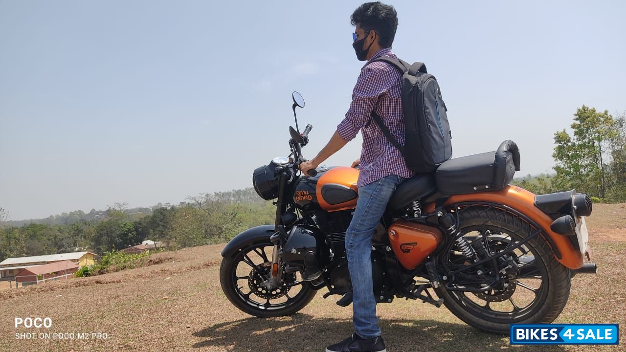Orange Black Royal Enfield Classic 350 2021