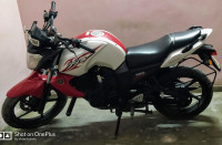 White & Red Yamaha FZ-S