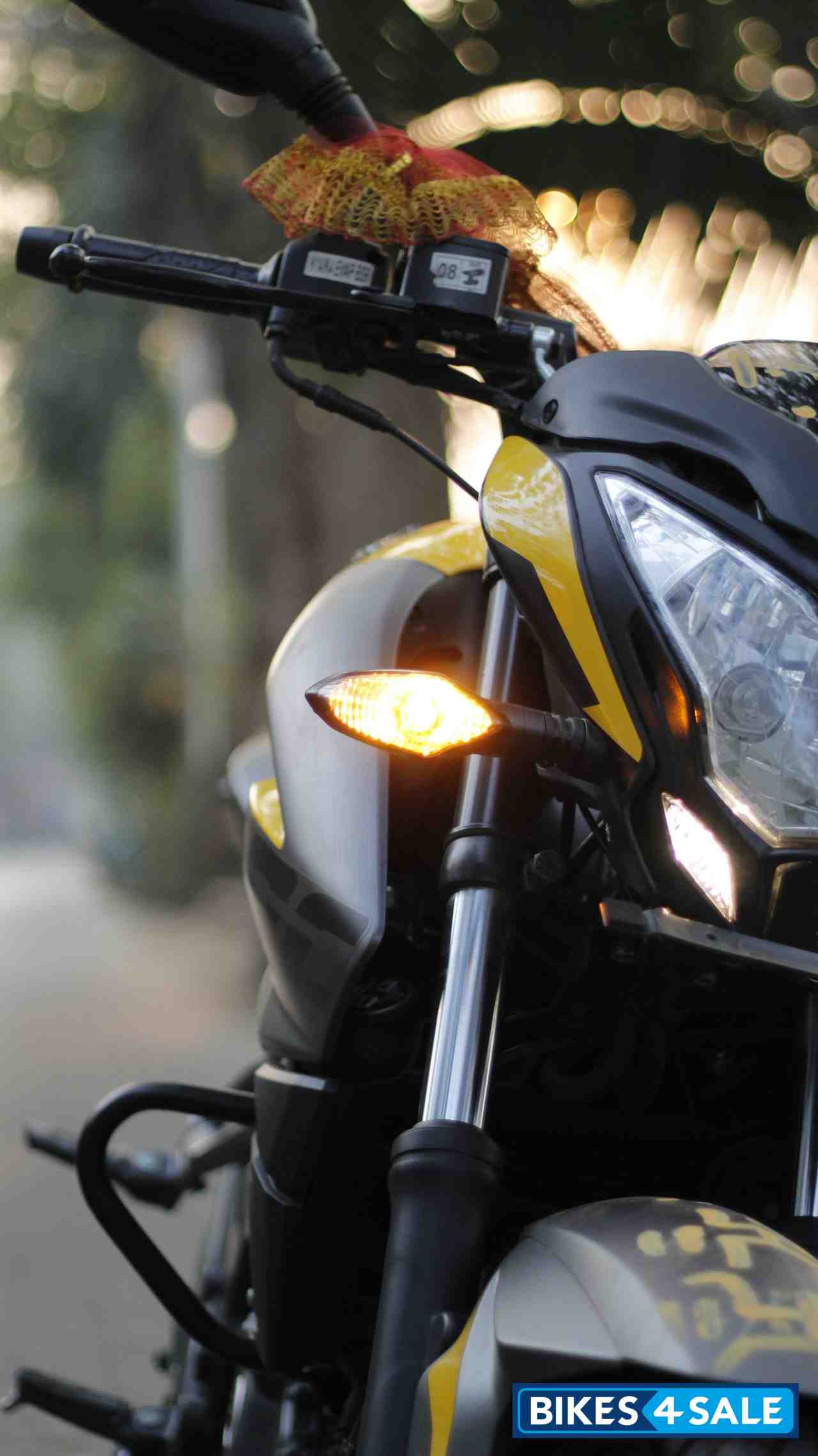 Yellow Bajaj Pulsar NS 200 BS6