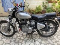 Silver Royal Enfield Bullet Electra Twinspark