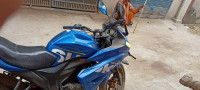 Blue Suzuki Gixxer SF