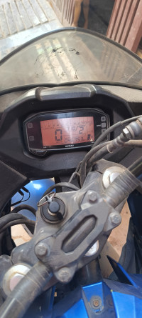 Blue Suzuki Gixxer SF