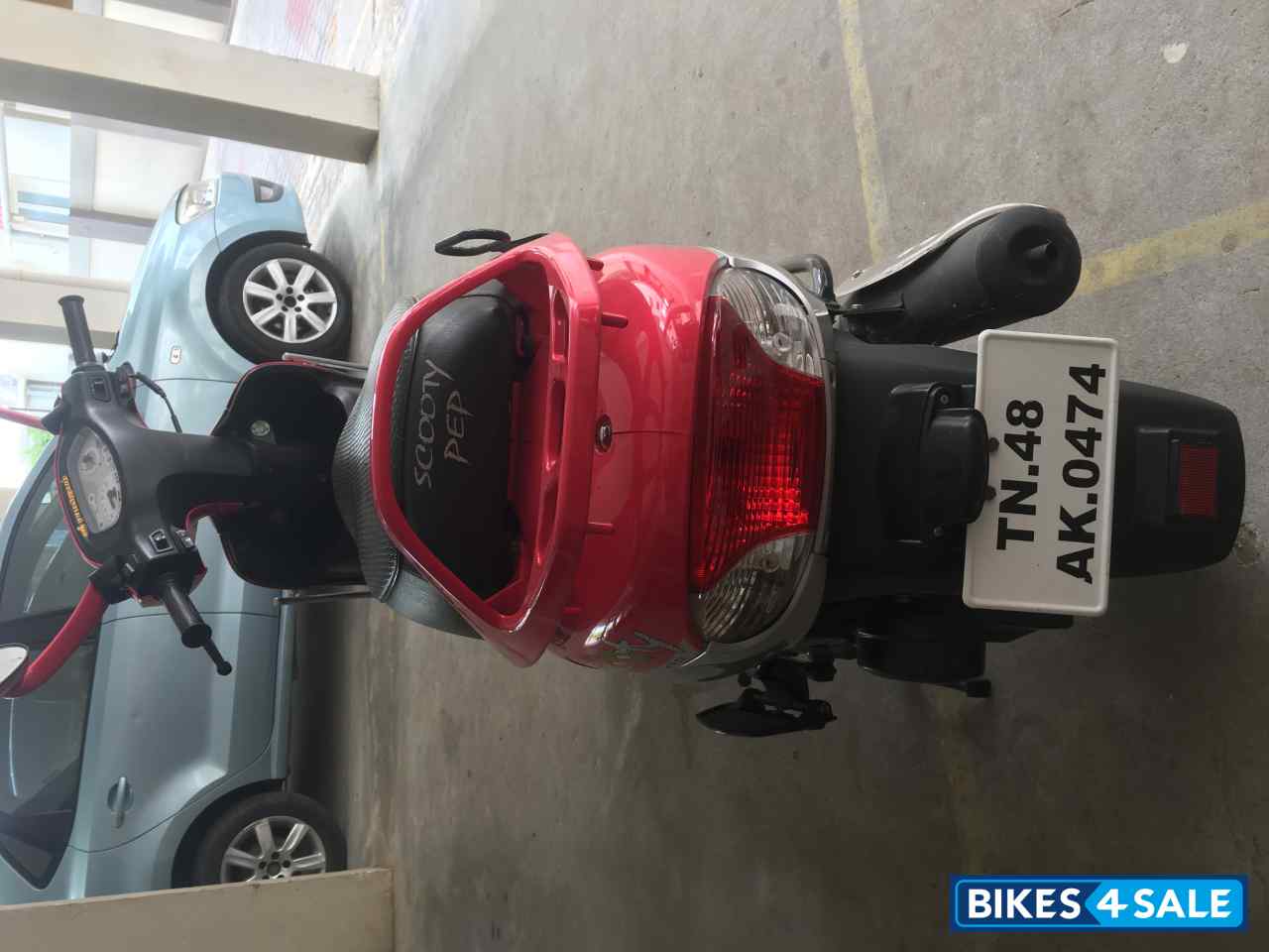 Silver TVS Scooty Pep Plus