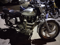 Silver Royal Enfield Bullet Electra
