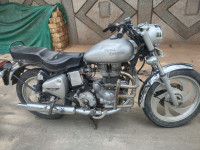 Silver Royal Enfield Bullet Electra