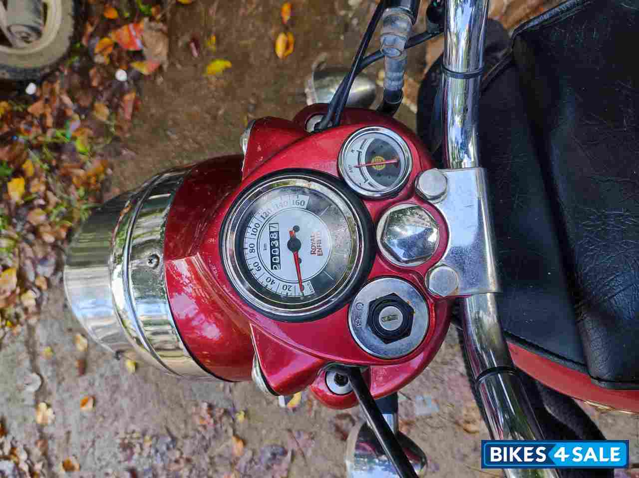 Red Royal Enfield Bullet Electra